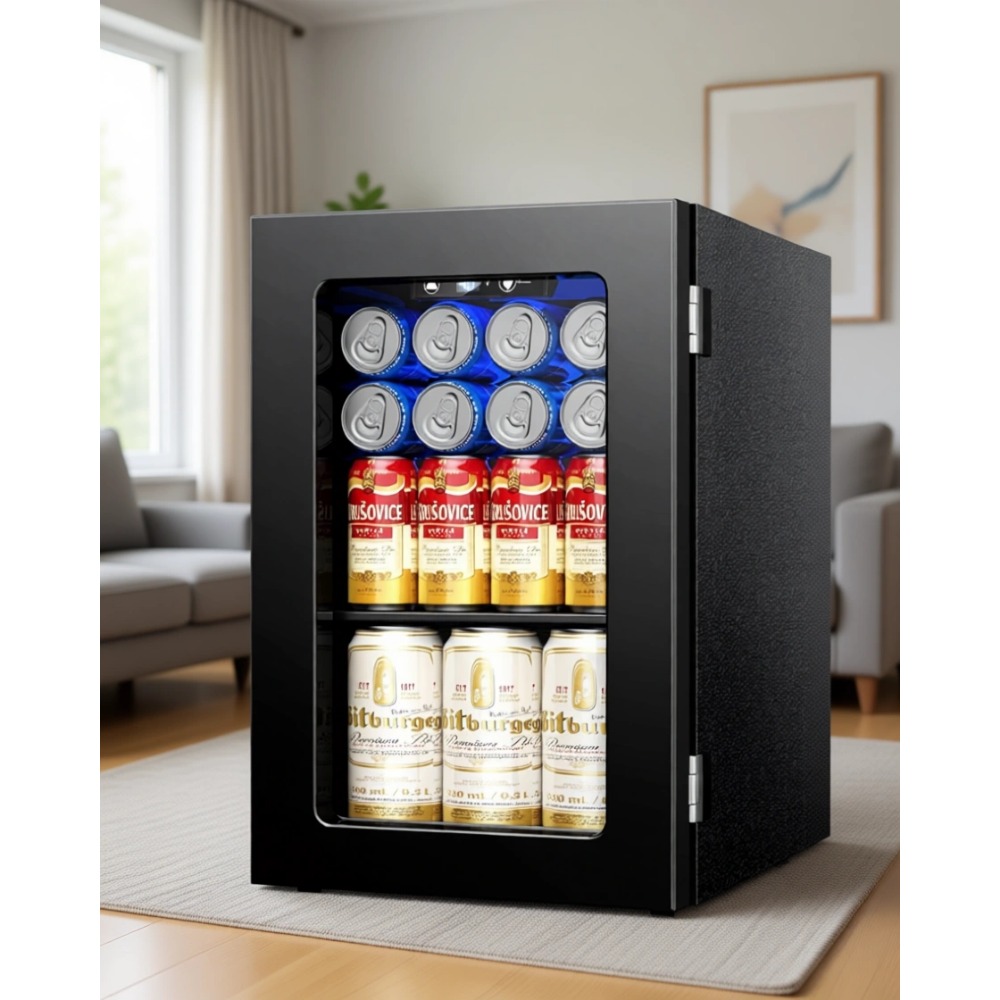 Home Bar Shelf - Mini Frigorifero per 24 Lattine, Refrigeratore