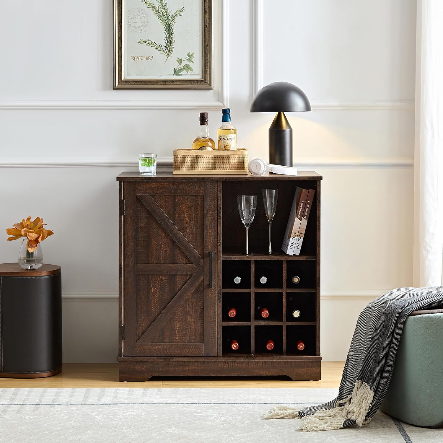 Home Bar And Cabinet - Mobile Bar in Stile Rustico con