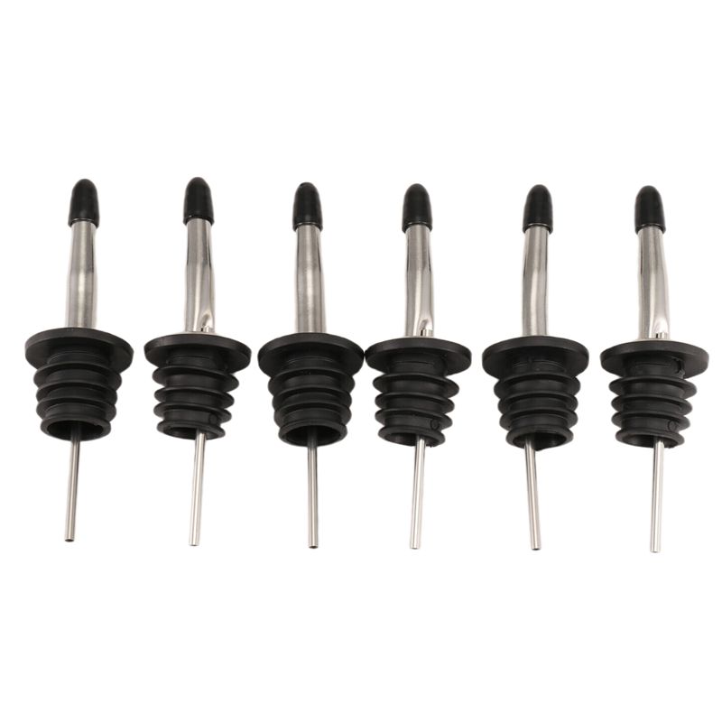 Speed Pourer Cap - Set di 6 Versatori in Acciaio