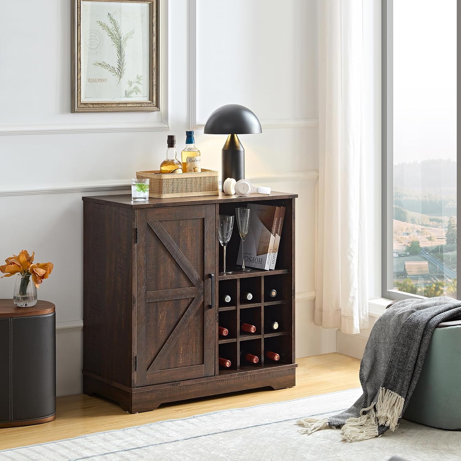 Mobile Bar in Stile Rustico co - Home Bar And Cabinet recensione e prezzo