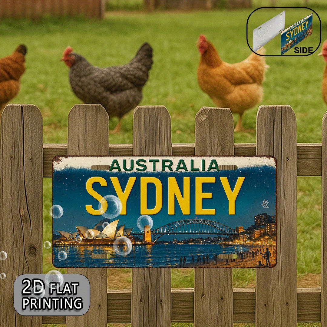 Targa in metallo vintage Austr - Home Bar Sydney recensione e prezzo