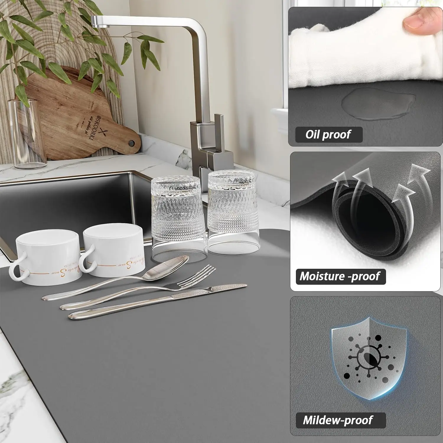 Tappetino per frutta, assorben - Bar Mat Rubber recensione e prezzo