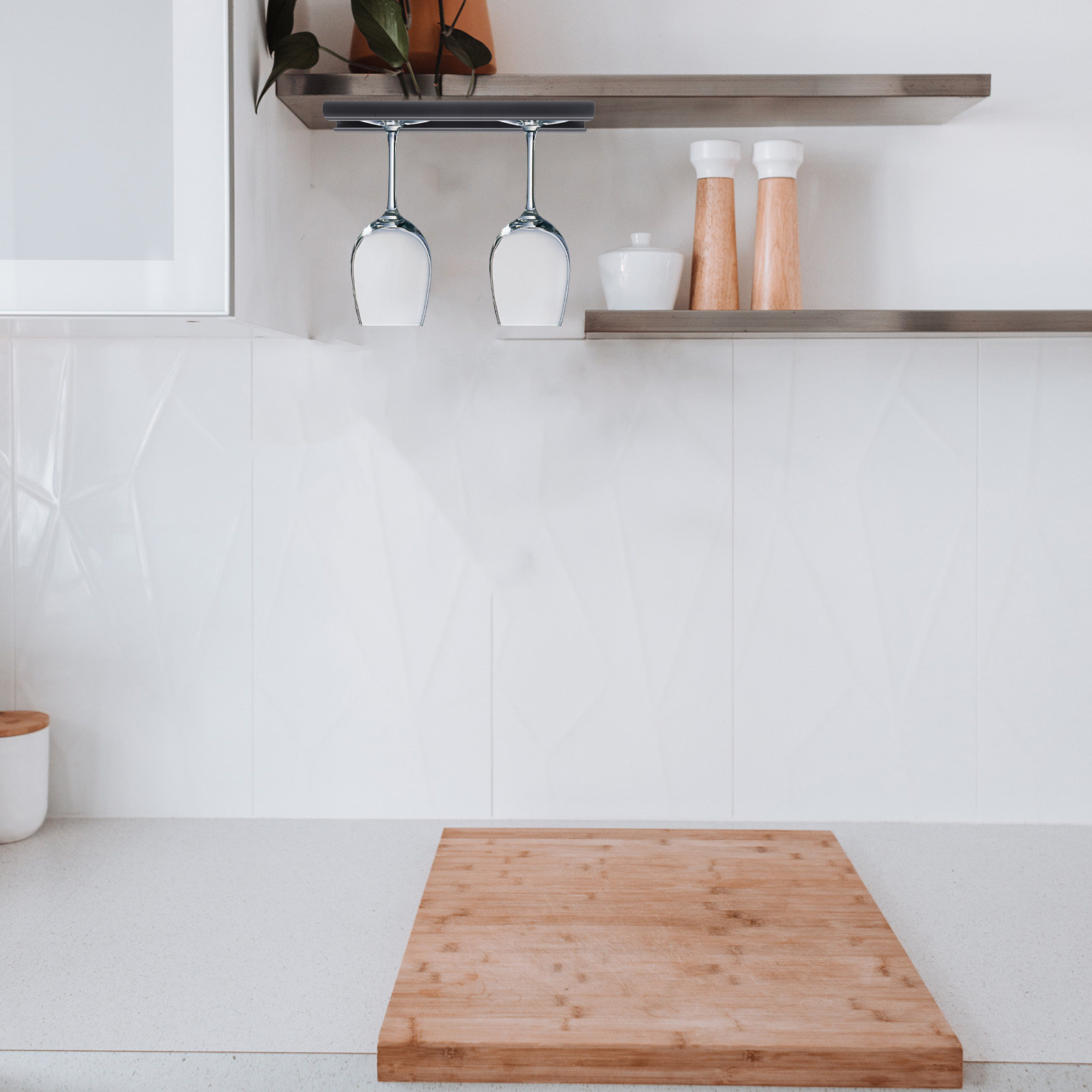 Porta Bicchieri da Vino in Acc - Home Bar Shelf recensione e prezzo